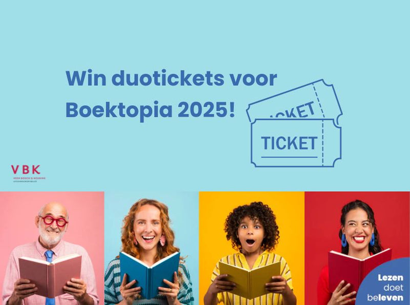 Maak kans op één van de 20 duotickets voor Boektopia