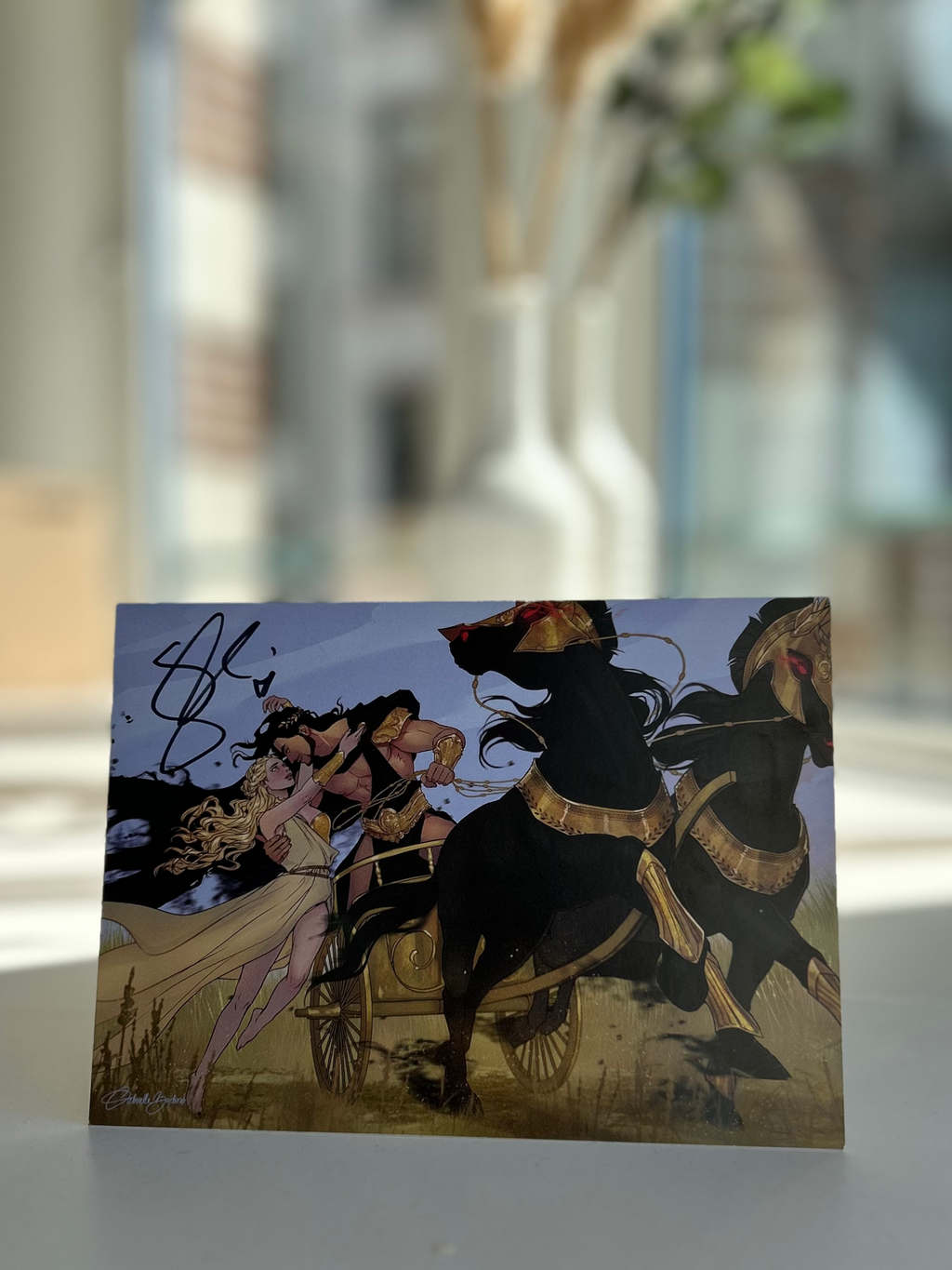 Terror at the gates (mét gesigneerde postkaart)