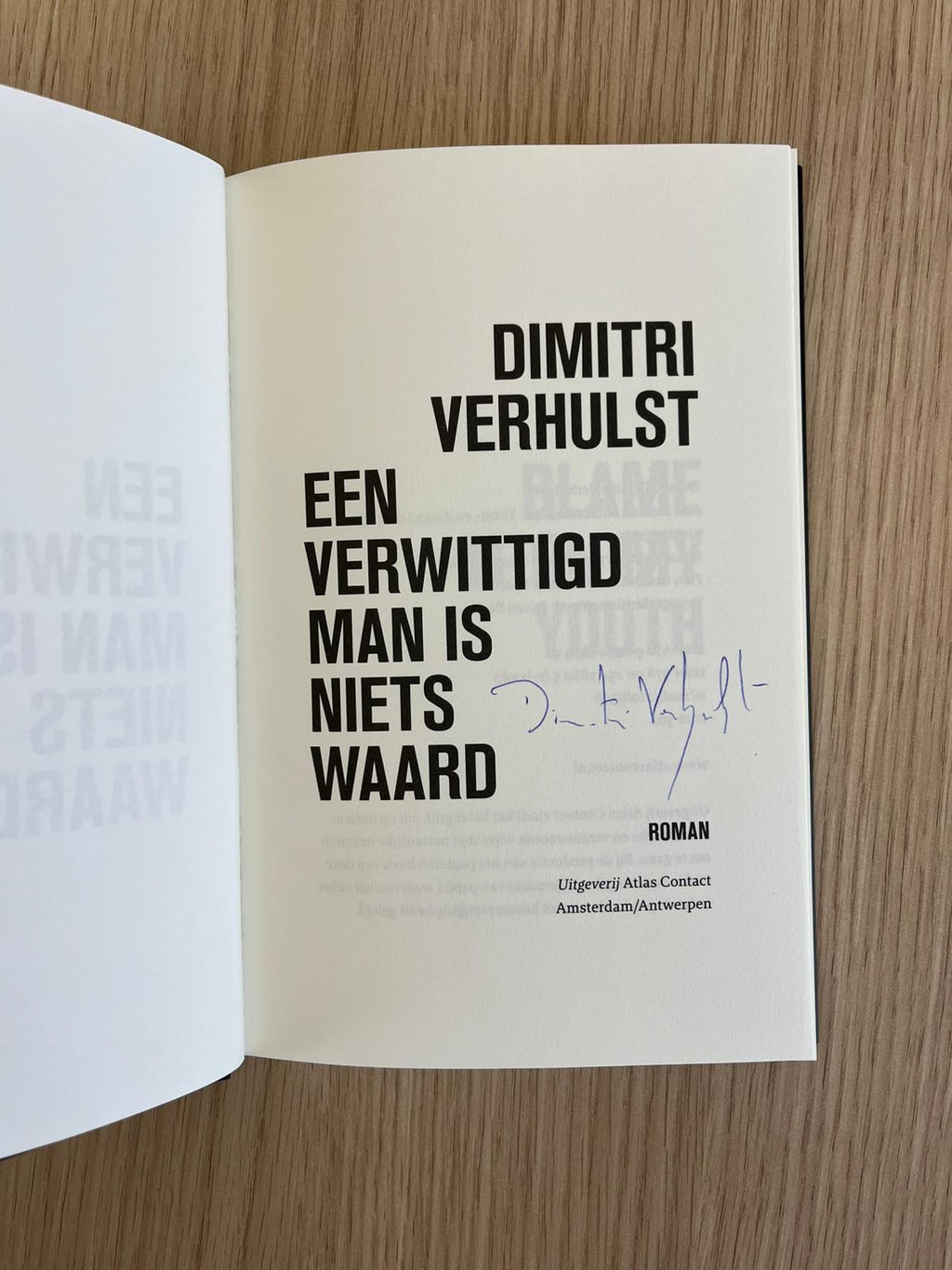 Een verwittigd man is niets waard (Gesigneerd)
