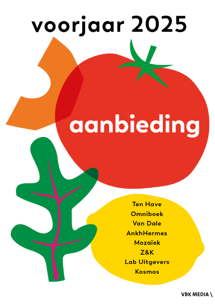 Brochure met alle nieuwe titels die uitkomen in de zomer 2025 voor een VBK België uitgeverij 