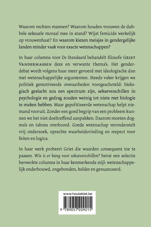 Wie is er bang voor sekseverschillen?