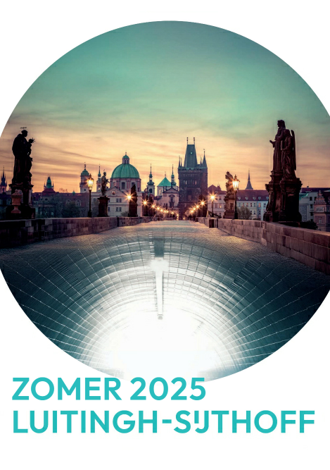 Brochure met alle nieuwe titels die uitkomen in de zomer 2025 voor uitgeverij Luitingh Sijthoff